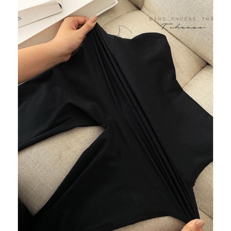 Quần legging ngố gen bụng hàng QC