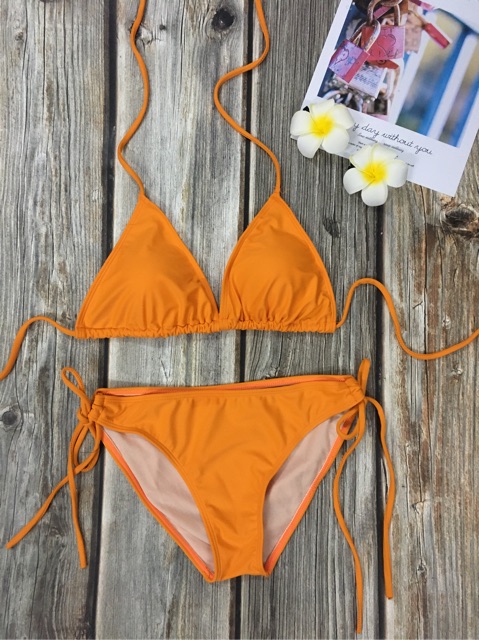 Bikini basic cam cà rốt sáng da