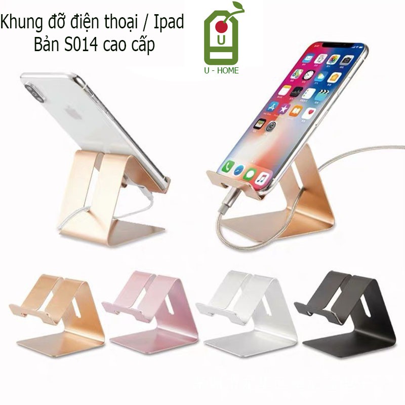 Giá đỡ điện thoại,ipad, máy tính bảng để bàn bằng hợp kim nhôm cao cấp