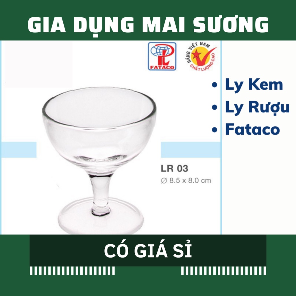 [Giá Sỉ] Ly Rượu Ly Kem LR03 Nhựa Trong Acrylic Cao Cấp Fataco Việt Nam - Chính Hãng