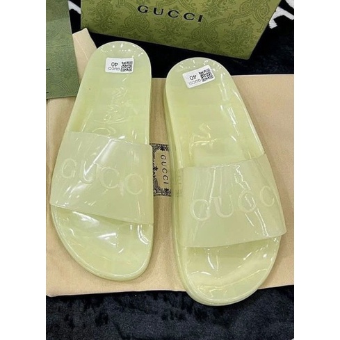 Dép Nam Gucci Quai Trong - Dép Quai Ngang Nam Gucci Trong Suốt