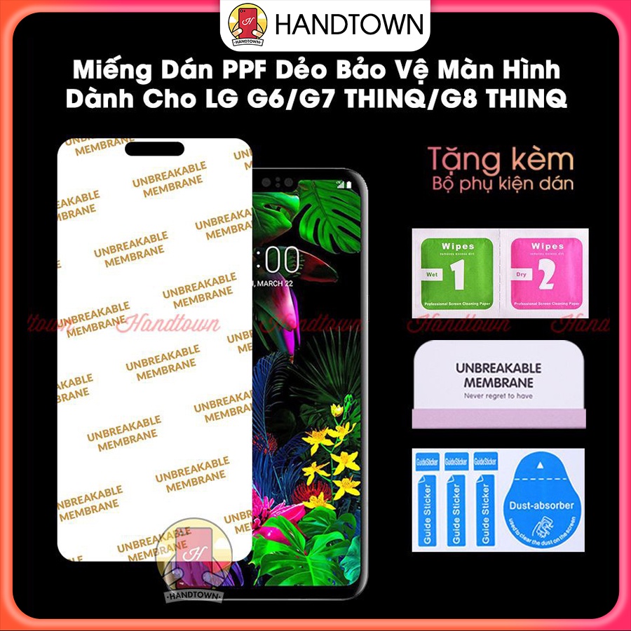 Miếng Dán Màn Hình PPF LG G6 / LG G7 ThinQ / LG G8 ThinQ Kính Cường Lực Dẻo Trong Suốt Chống Va Đập Chống Trầy Xước
