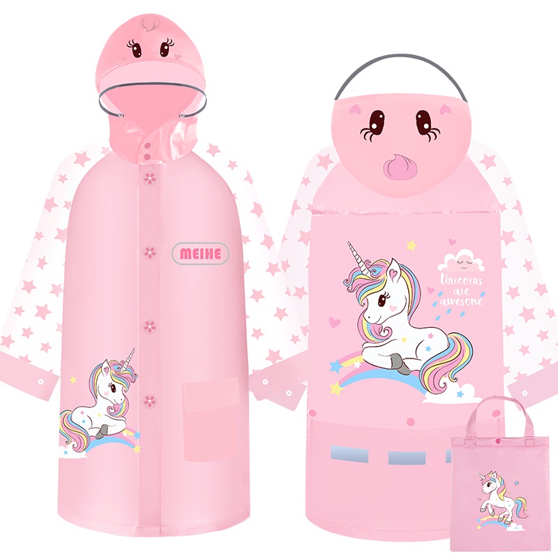 Áo Mưa Chống Thấm Nước Thiết Kế Dễ Thương Cho Bé Mẫu Giáo