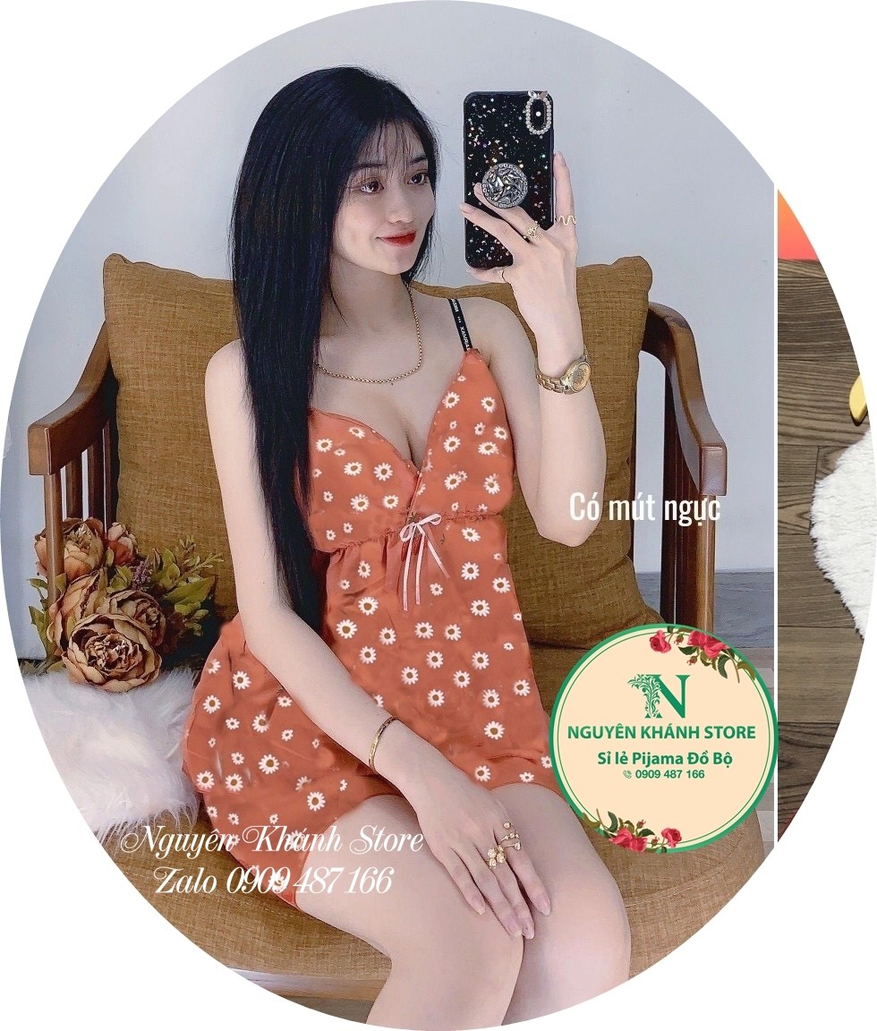 ĐỒ NGỦ SEXY CÓ MÚT NGỰC, CHẤT LIỆU KATE LỤA MÁT MỊN, FREESIZE DƯỚI 55KG GIAO ĐÚNG MÀU, MẪU NGẪU NHIÊN