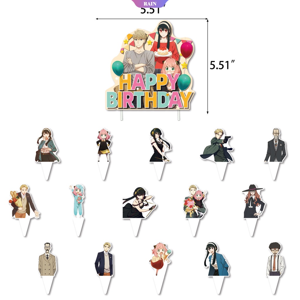 Bong Bóng Hình Phim Anime SPY X FAMILY Trang Trí Tiệc Sinh Nhật Cho Bé