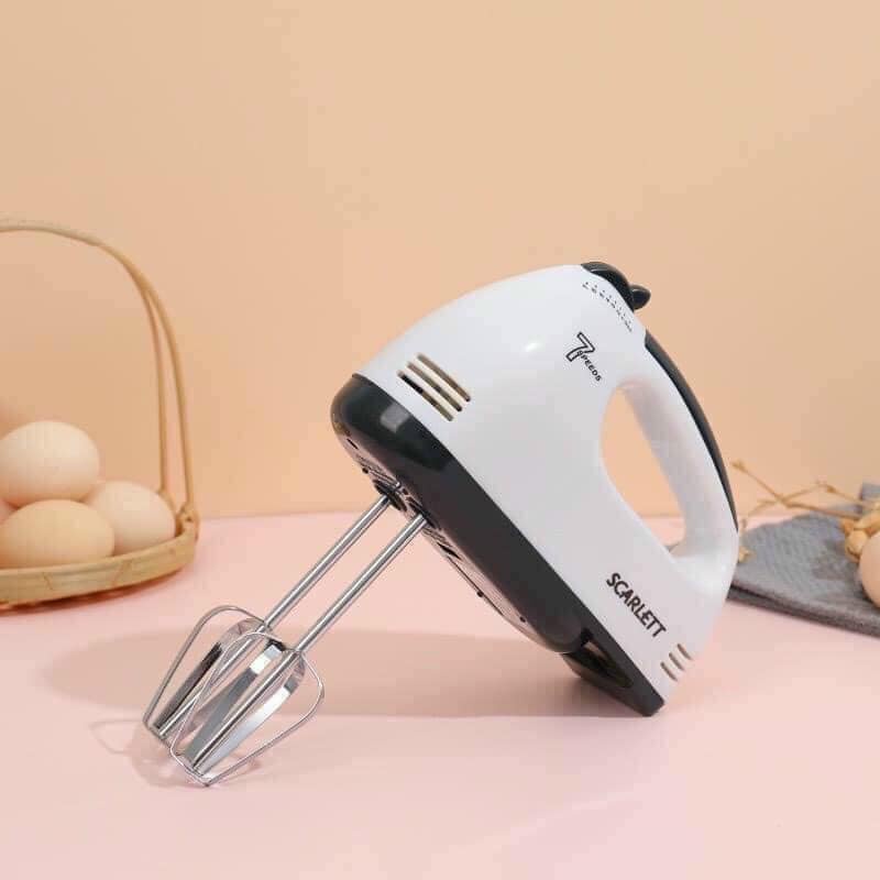 Máy đánh trứng cầm tay 7 tốc độ SCARLETT - Công suất 180w