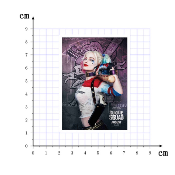 Combo 25 Sticker HARLEY QUINN & JOKER nhựa PVC không thấm nước, dán nón bảo hiểm, laptop, điện thoại, Vali, xe