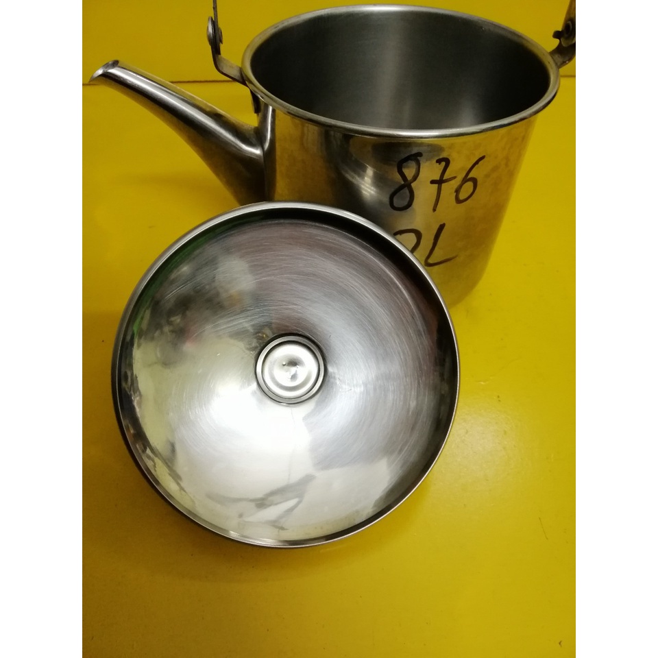 Ấm inox nội địa Nhật (2L) (mã 876), Dùng được bếp từ