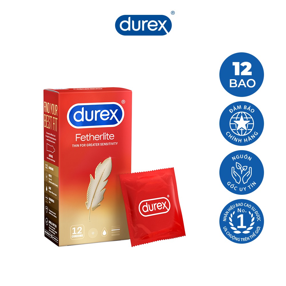 Bao cao su siêu mỏng Durex Fetherlite 12S