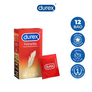 Bao cao su siêu mỏng Durex Fetherlite hộp 12 cái