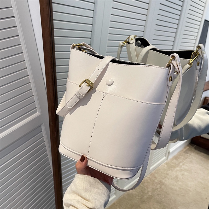 Túi Đeo Vai Màu Trơn Cỡ Lớn Có Thể Điều Chỉnh Dây Đeo Thời Trang Cho Nữ