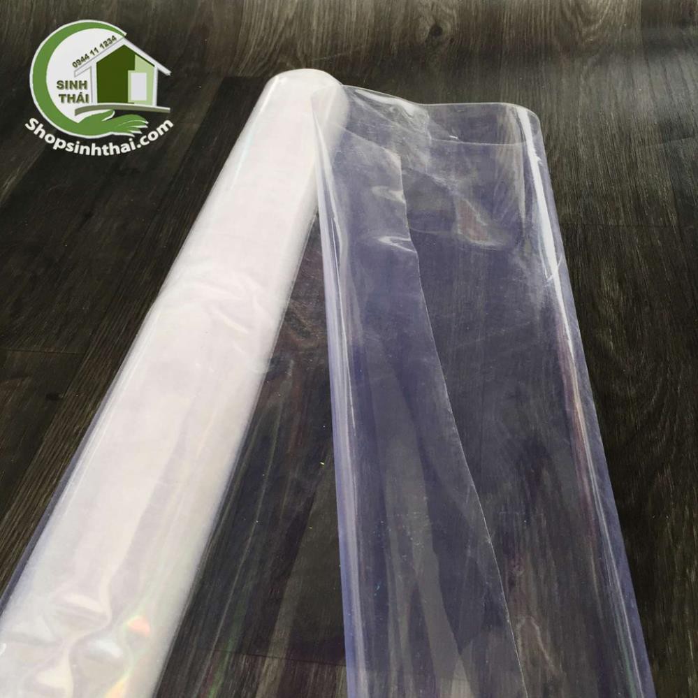Màng nhựa dẻo trắng trong bao tập sách, làm màng che chắn cửa sổ, cầu thang - khổ 80cm