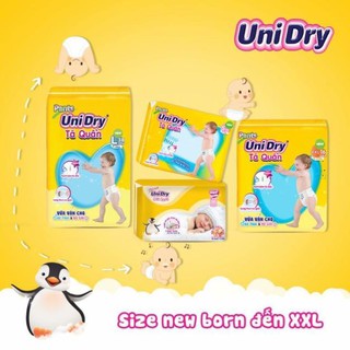 Combo 2 bịch tã dán Unidry S46*2/M42*2/L38*2/XL34*2