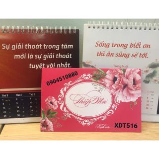 PHÔI THIỆP GẬP 3 CHỮ NHẬT NGANG, THÂN  TAY GẬP NGANG CHẮC CHẮN KHI MỞ RA GẬP VÀO, MẪU2019_2020 MÀU ĐỎ ĐẦM ẤM,HP❤