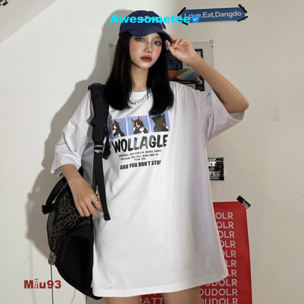 Áo thun tay lỡ Unisex Awesometee, áo phông form rộng ATL M93