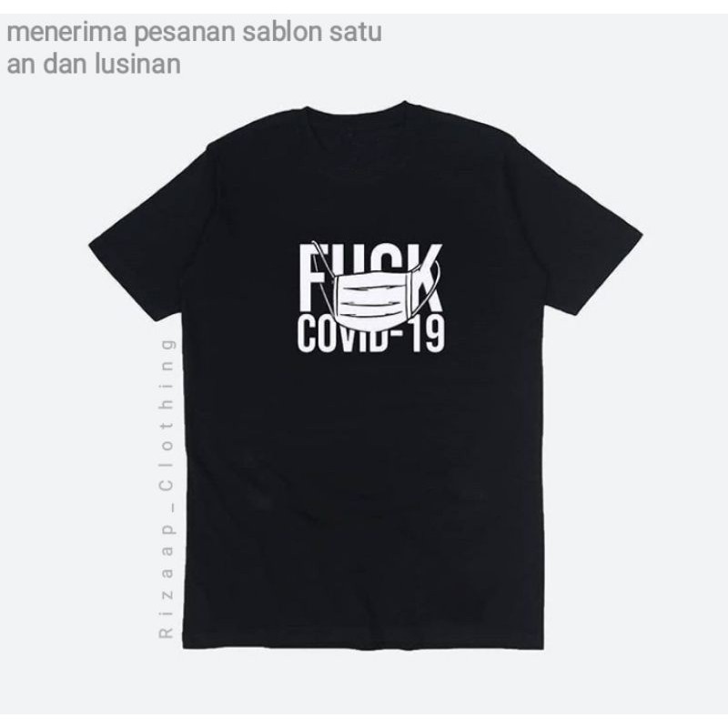 Áo Thun In Chữ FUCK COVID19 Độc Đáo Cá Tính