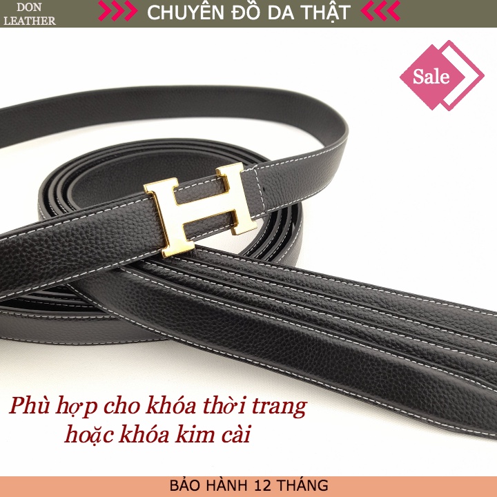 Dây Lưng Nam Thủ Công Viền Chỉ Nổi Da Bò Vân Sần Full 2 Mặt Cao Cấp  Hàng Loại 1