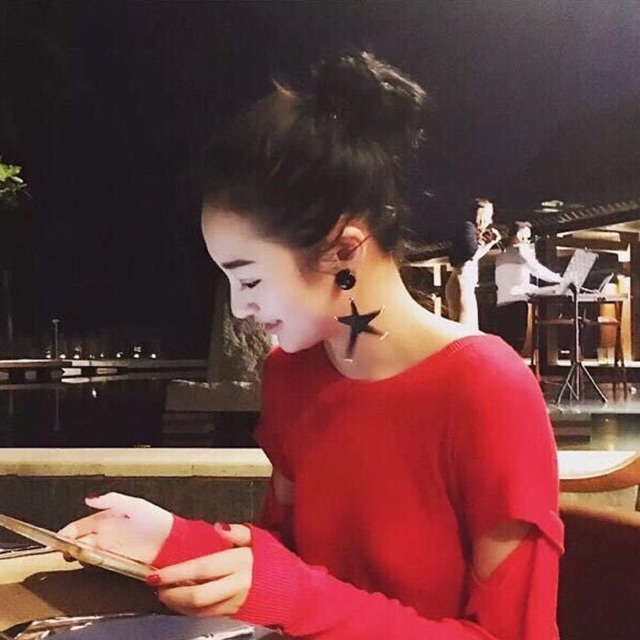 Bông tai sắc màu ngôi sao A2129