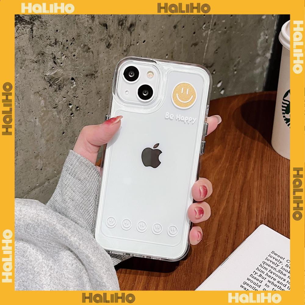Ốp điện thoại TPU dẻo trong suốt mạ hình trái tim mặt cười thích hợp cho iPhone 13 Pro Max 12 Pro Max 11 7 Plus