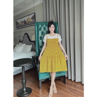 Đầm bầu giả yếm mùa hè thời trang