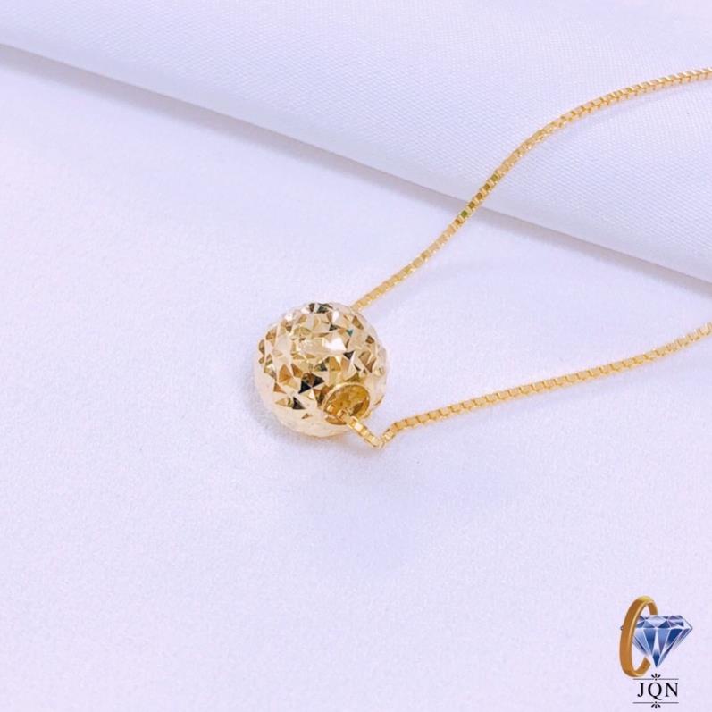 XTJ Dây chuyền bạc nữ quả cầu tròn chất liệu bạc xi vang thời trang/ Trang sức bạc XTJ uy tín, chất lượng