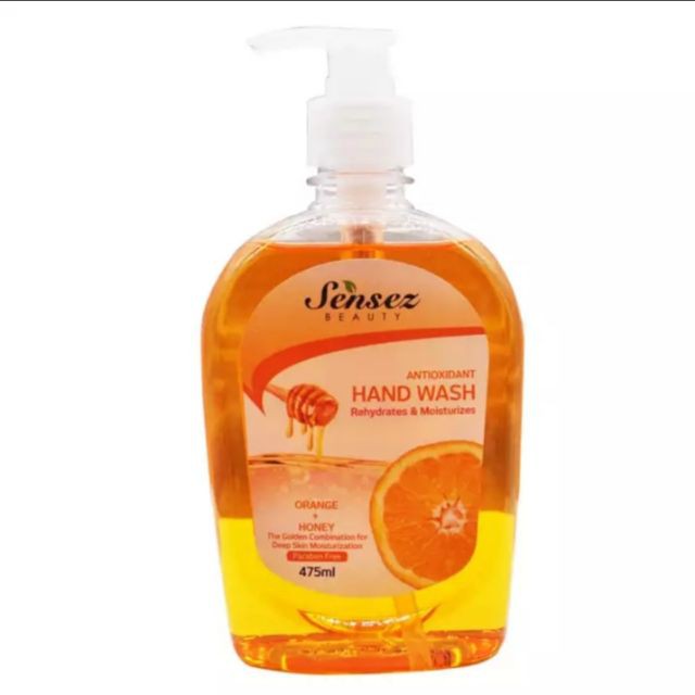 Nước rửa tay dưỡng da kháng khuẩn Senzes Beauty 475ml – Hương Cam