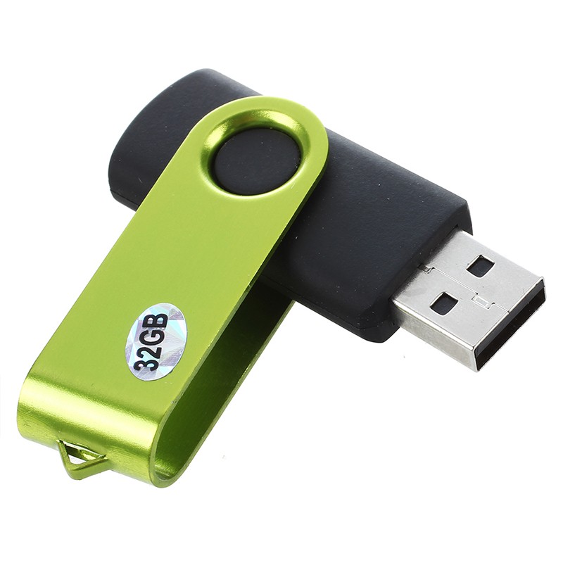 Usb 32gb Gb 2.0 Dung Lượng 7 / 8 P Win Pc (Xanh Lá + Đen)