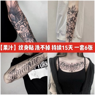 Đề Can Hình Xăm Cánh Tay Nước ép Thảo Dược Hình Xăm Dán Không Thể Rửa Sạch Không Phản Quang Bán Vĩnh Viễn Lâu Dài 15 Ngày Đen Tối Nam Nữ Chống Thấm Nước Lâu Dài
