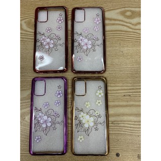 Ốp lưng samsung A51 dẻo hoa đính đá