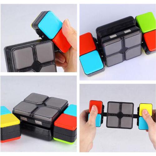 JQAIQ Variety Game Music Magic Cube with LED Light Intelligent Puzzle Fidget Cube Toy