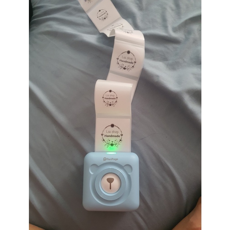 Giấy in tem tròn 50x50 mm dành cho máy in PeriPage, goojprt A8..