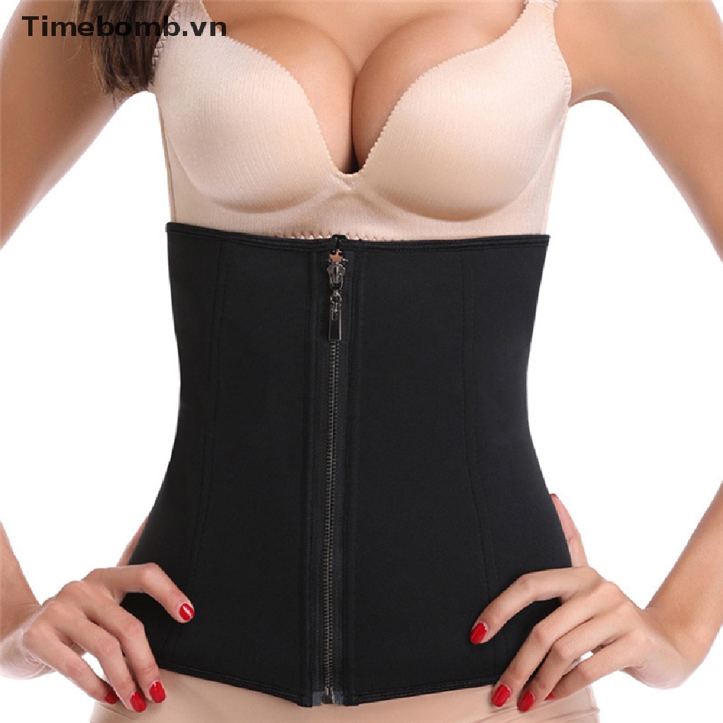 Đai Nịt Bụng Bằng Cao Su Latex Phối Khóa Kéo
