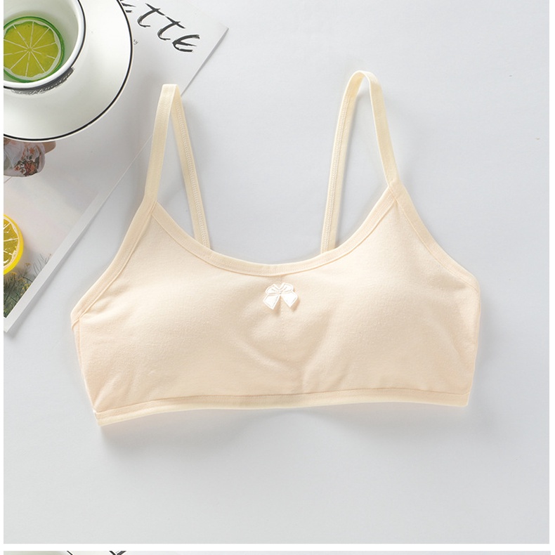 Áo lót/ Bra học sinh cotton có mút thoáng mát loại đẹp