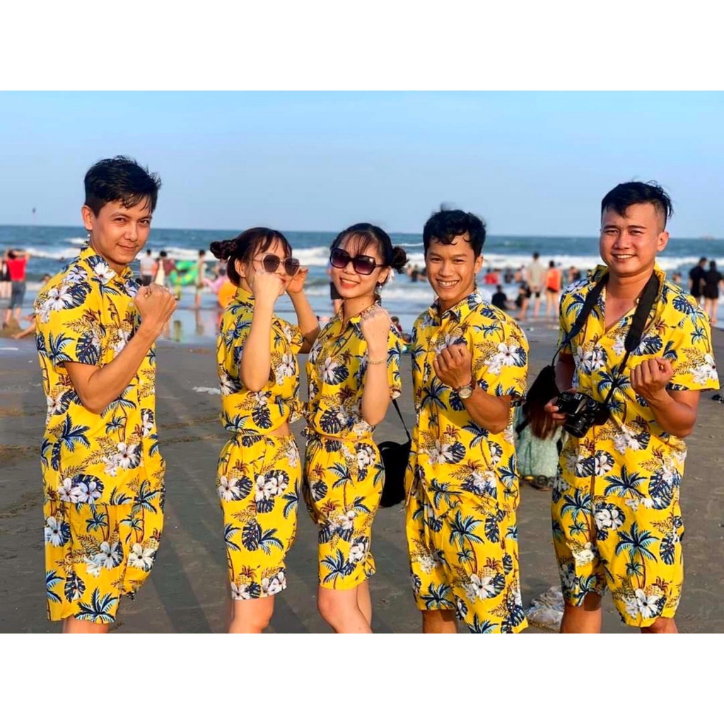 Đồ đi biển. đồng phục gia đình. mẫu hoa sứ hot nhất 2022