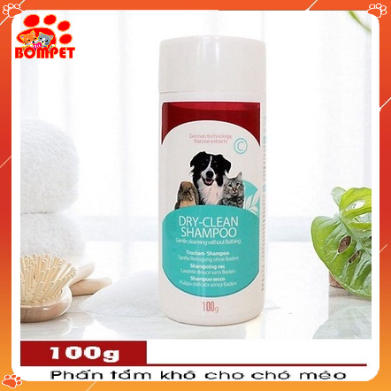 Phấn Tắm Khô Bioline 100g Cho Chó Mèo BOMPET