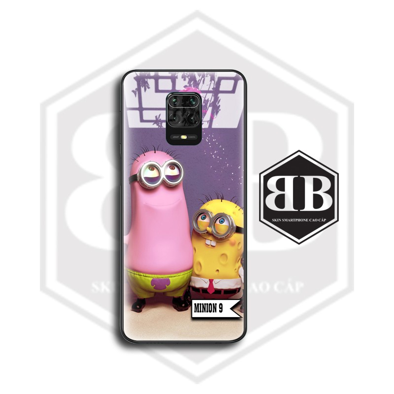 Ốp lưng kính cường lực Xiaomi Redmi Note 10 CC9 Pro / Redmi K20 Mi 9T / Mi CC9 Mi A3 Lite / Note 9 Pro Max hình minion | BigBuy360 - bigbuy360.vn