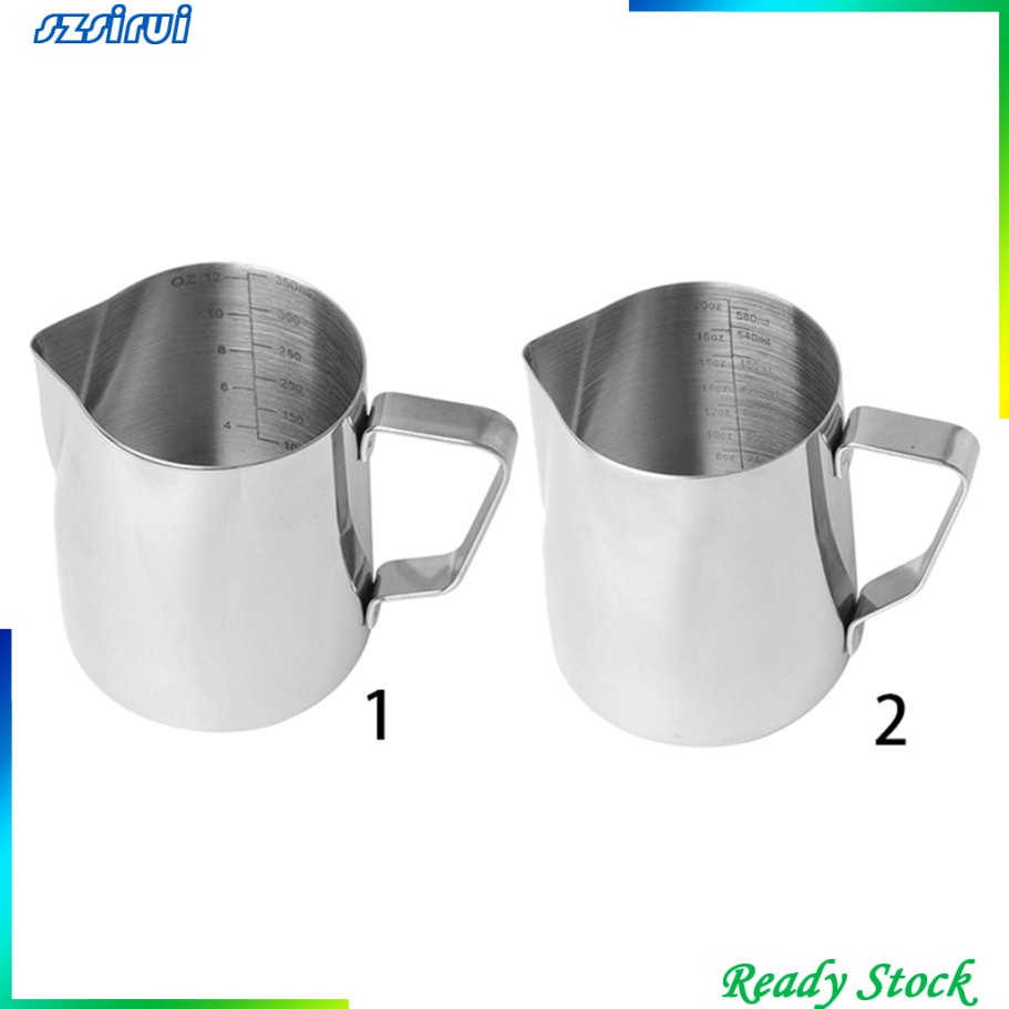 Bình Rót Sữa Tạo Bọt Espresso Bằng Thép Không Gỉ 12 / 20oz