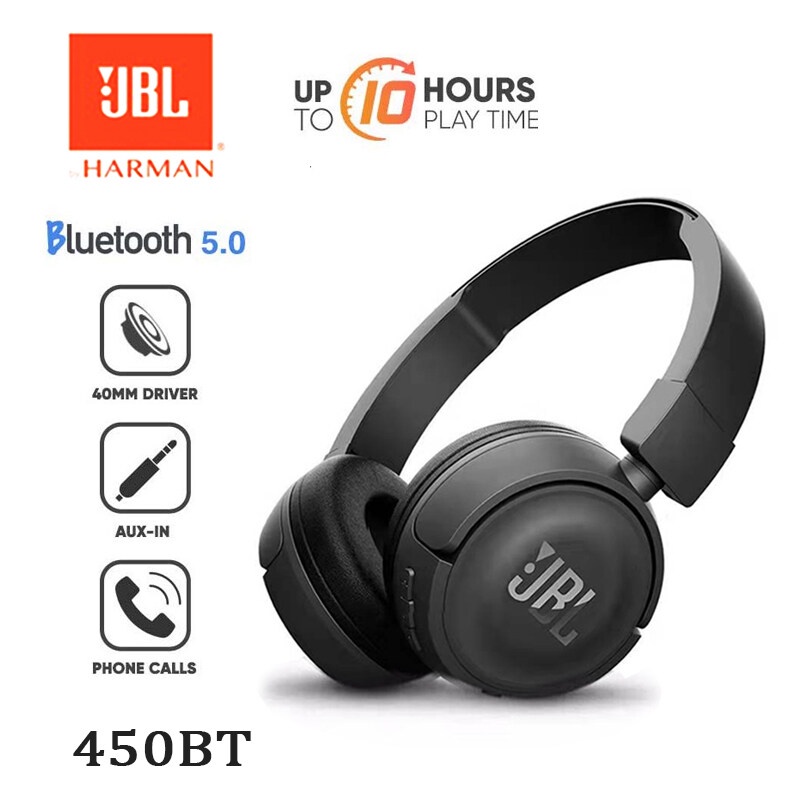 Tai Nghe Chụp Tai Bluetooth Không Dây JBL Live 660NC / JBL T450 Đầu Cắm 3.5MM Có Thể Điều Chỉnh Âm Thanh Siêu Trầm