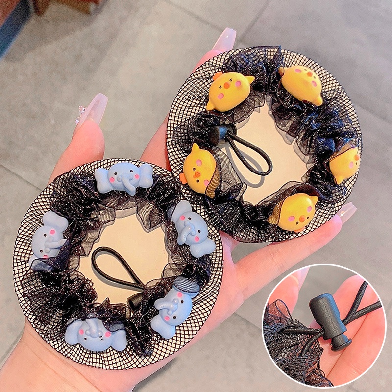 Bộ Lưới Búi Tóc Vô Hình Cho Bé Gái Y Tá