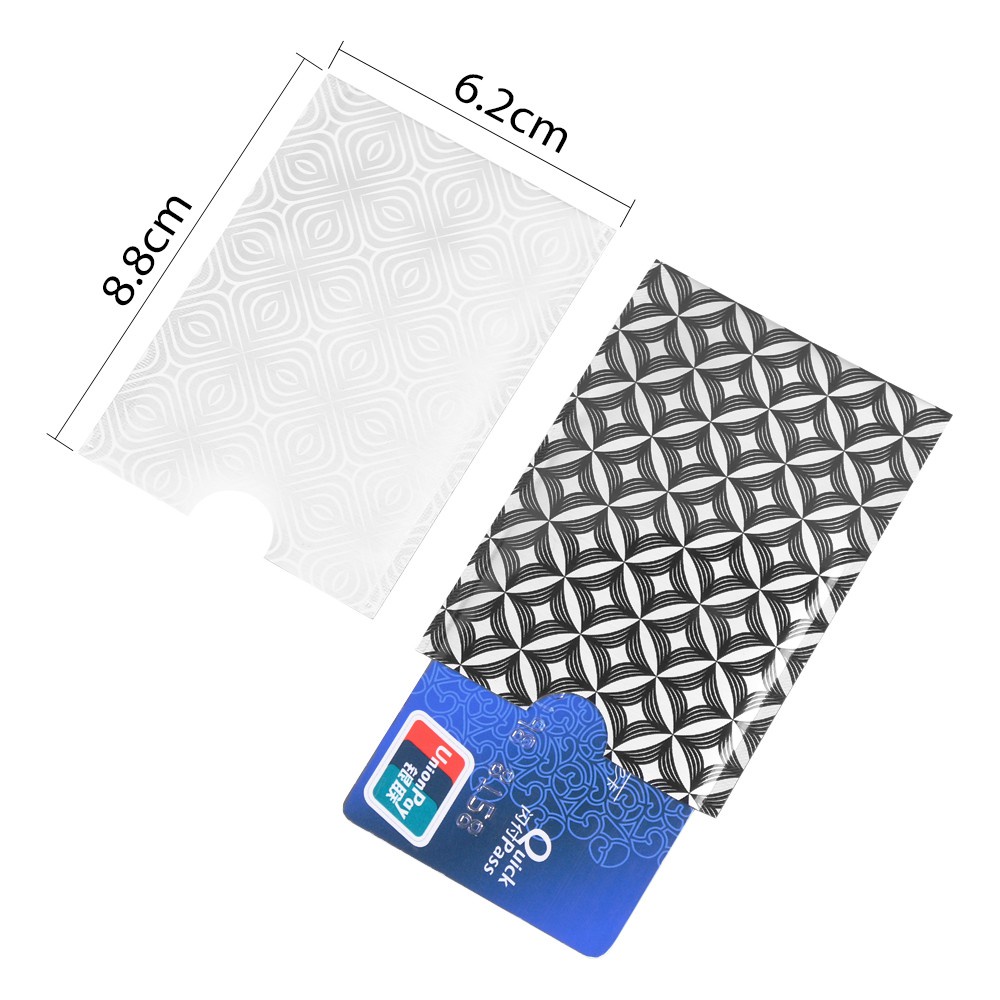 『BSUNS』 10 Pcs Safety Card Holder Reader Credit Cards Sleeve Wallet Anti-theft RFID Blocking Aluminium Smart Protect Case Cover