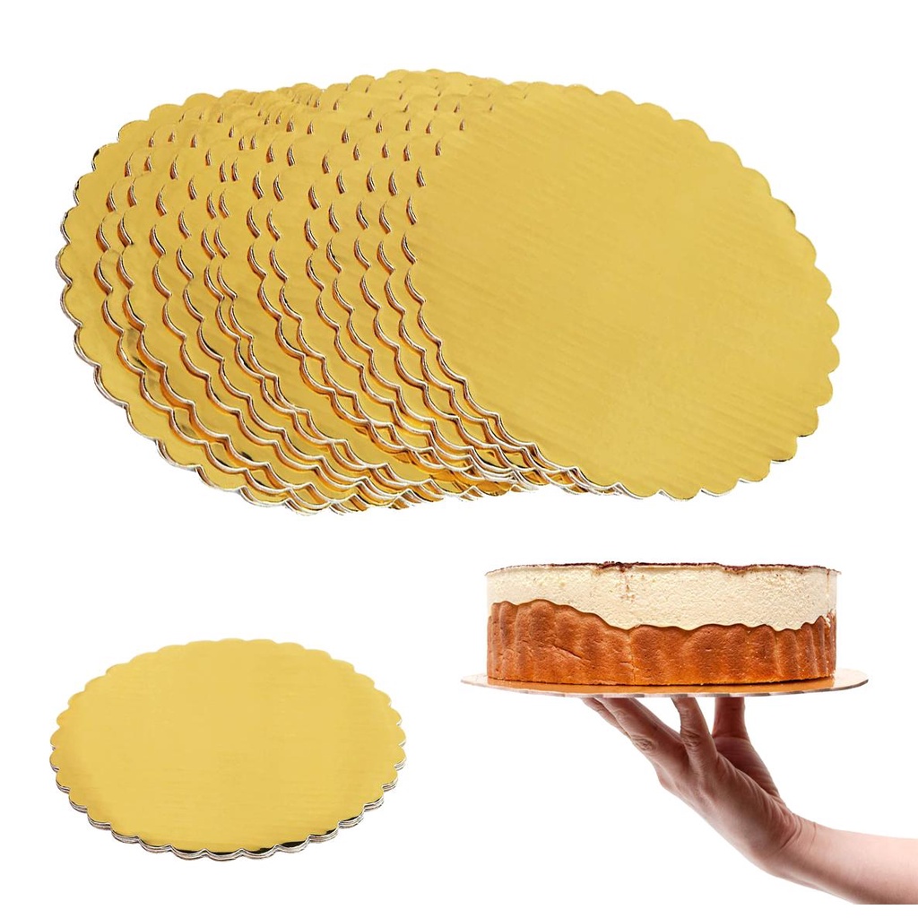 Bảng Bánh Kem Thiết Kế Tinh Tế Tiện Dụng|Đĩa Tròn Trưng Bày Bánh Cupcake Dùng Một Lần Tiện Dụng