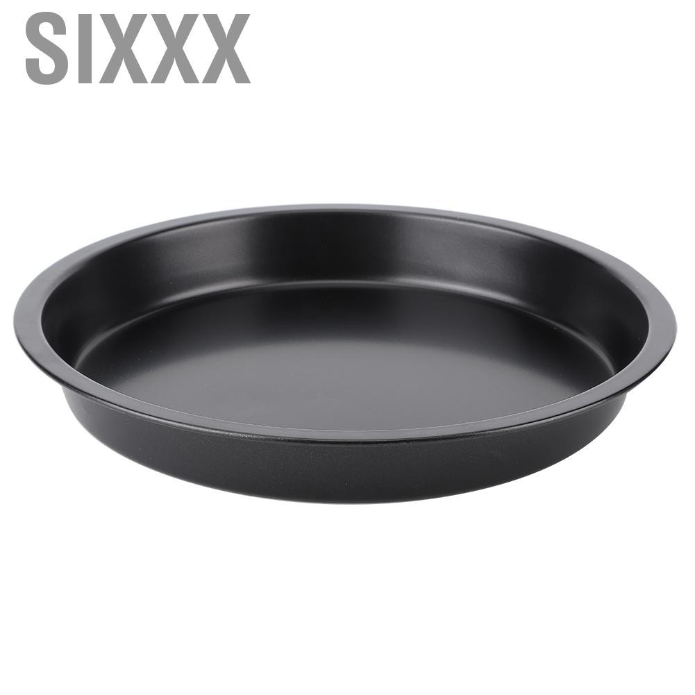 Khay Nướng Bánh Pizza Chống Dính Hình Tròn Bằng Thép Carbon Đen 8 Inch