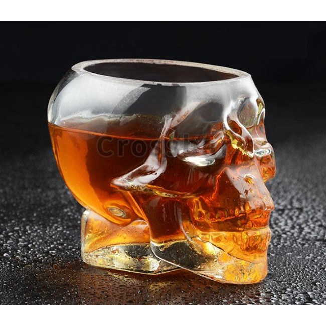 (350ML - HÀNG DÀY) Cốc rượu bia hình đầu lâu bằng thủy tinh cao cấp 350ml