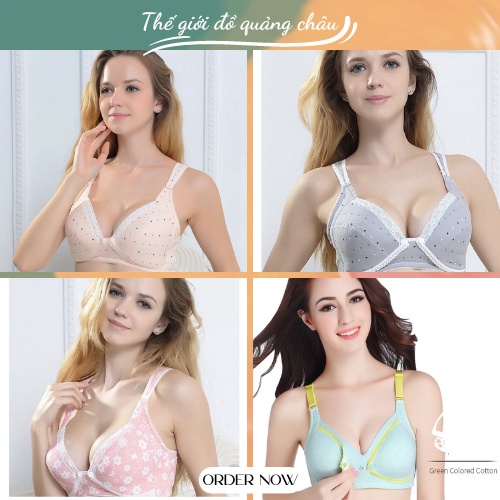 Áo lót bầu cho con bú chống xệ ngực nút mở- hàng quảng châu (AB3)