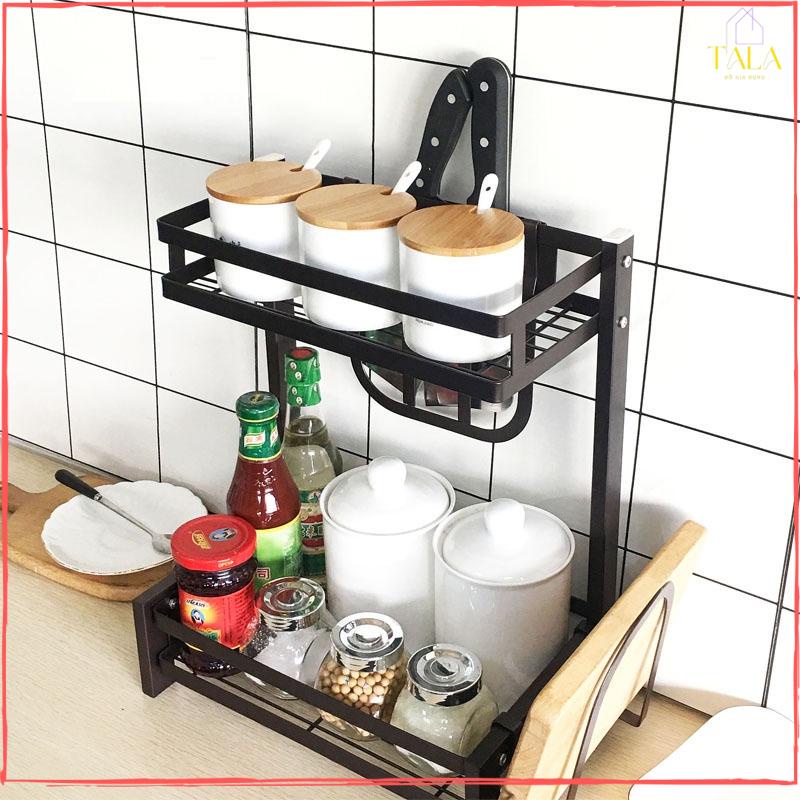 Kệ Gia Vị Đa Năng Nhà Bếp - Kệ Để Đồ Nhà Bếp Đựng Gia Vị 2 Tầng, 3 Tầng Thông Minh, Tiết Kiệm Diện Tích