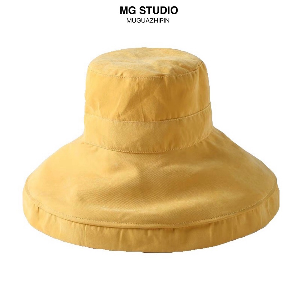 Mũ Tai Bèo MG STUDIO Rộng Vành Bằng Vải Nhung Da Đào Với 4 Màu Sắc Lựa Chọn