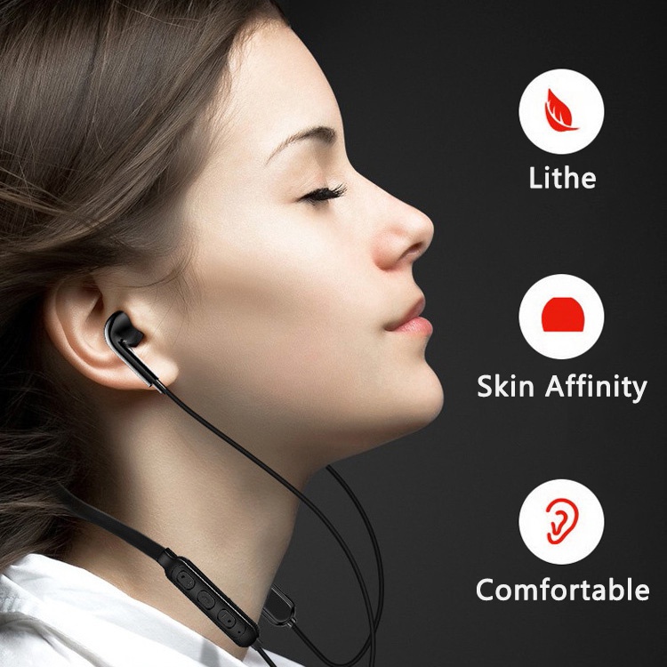 B7 Tai Nghe Không Dây V5.1 Bluetooth-Tai Nghe Dùng Cổ Tai Nghe Chụp Tai Thể Thao Tai Nghe Có Mic Bass Stereo