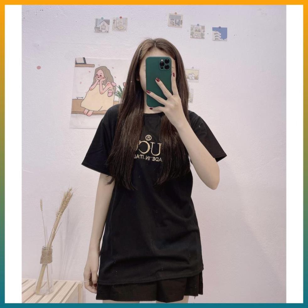 Áo Phông, Áo Thun Nữ Chữ Thiêu form Rộng Hàng Qc Cao Cấp 100% Cotton | BigBuy360 - bigbuy360.vn