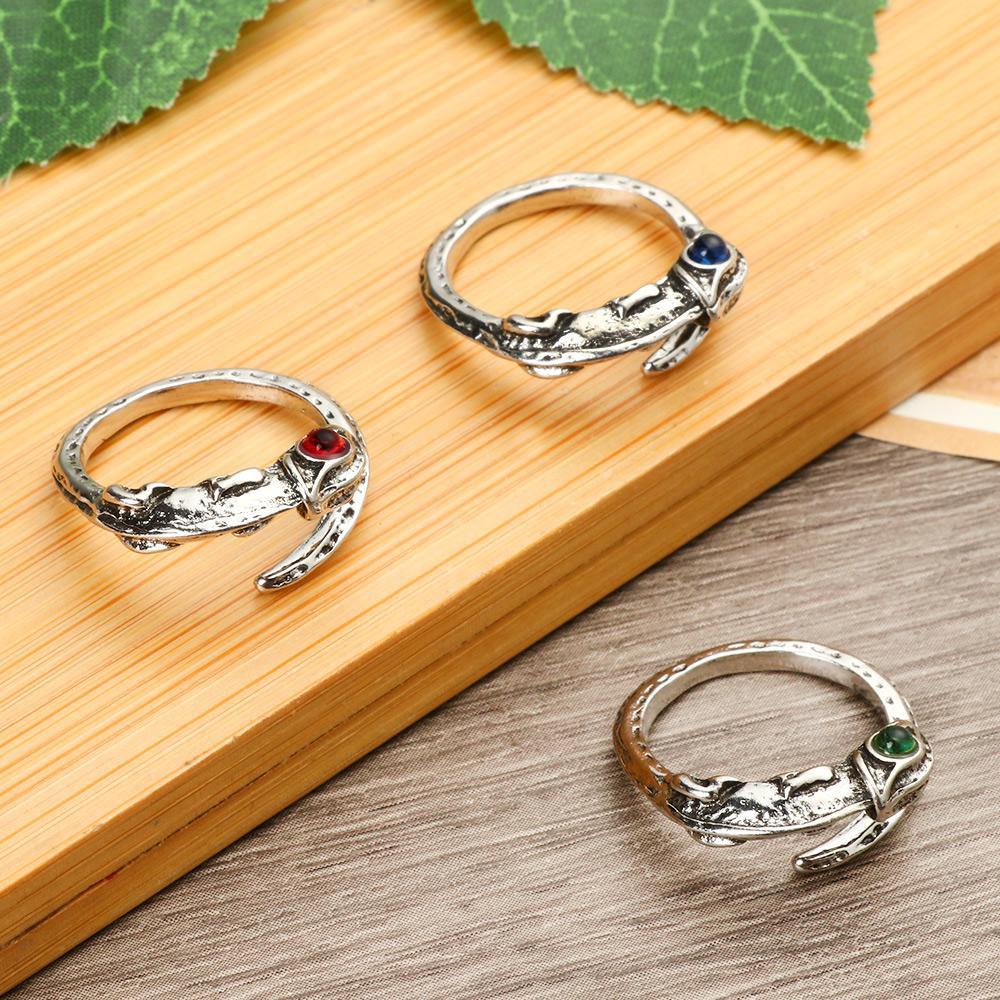 Nhẫn Tắc Kè Hoa Tùy Chỉnh Phong Cách Cổ Điển Cá Tính