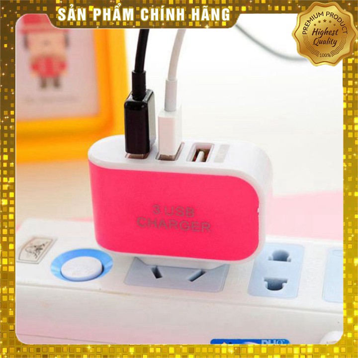 Củ sạc 3 cổng usb đa năng [ phukienthoitrang29 ]